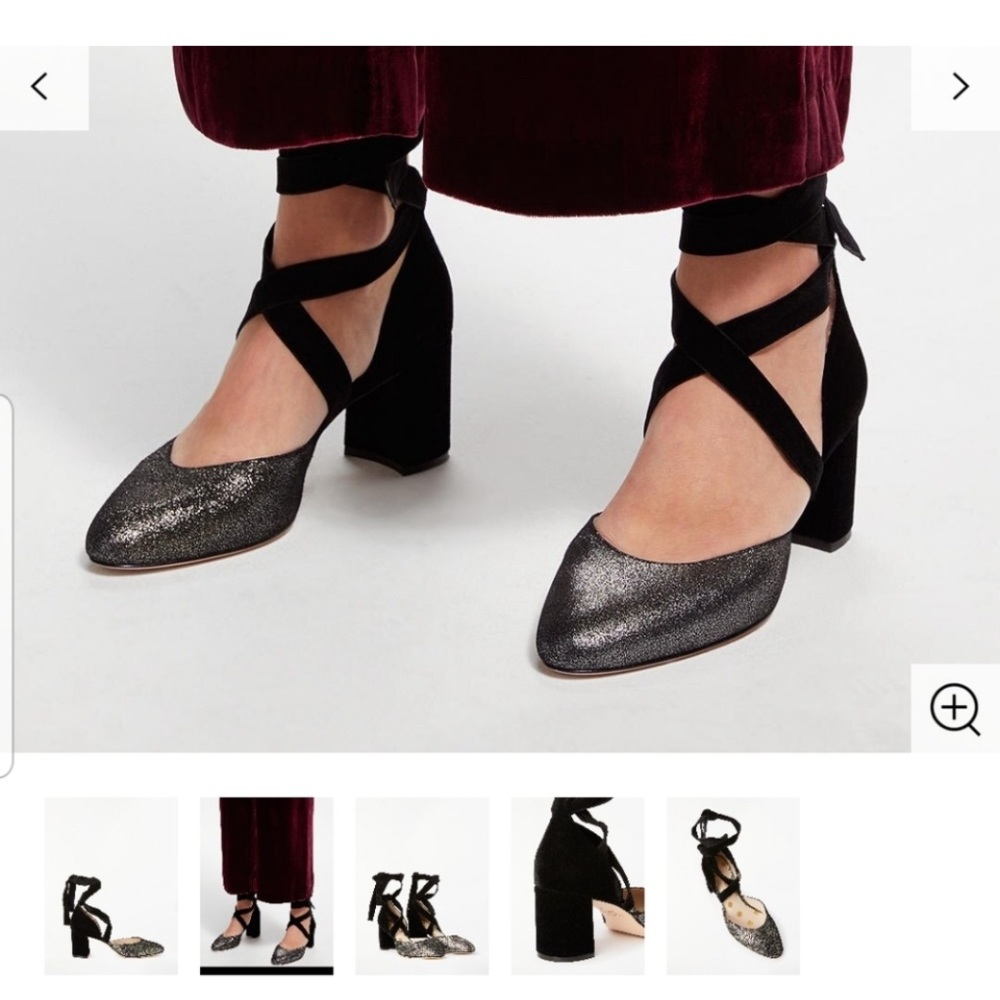 Boden dorsay ankle wrap heels 11 NWOB